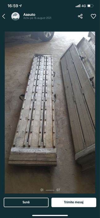 Rampe Aluminiu Utilaje / Cale incarcare 16/24/32/46/60 Tone