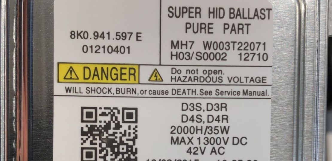 Balast Droser Xenon Original D3S/D4S 8K0941597E W003T22071 Audi,Wv,Se