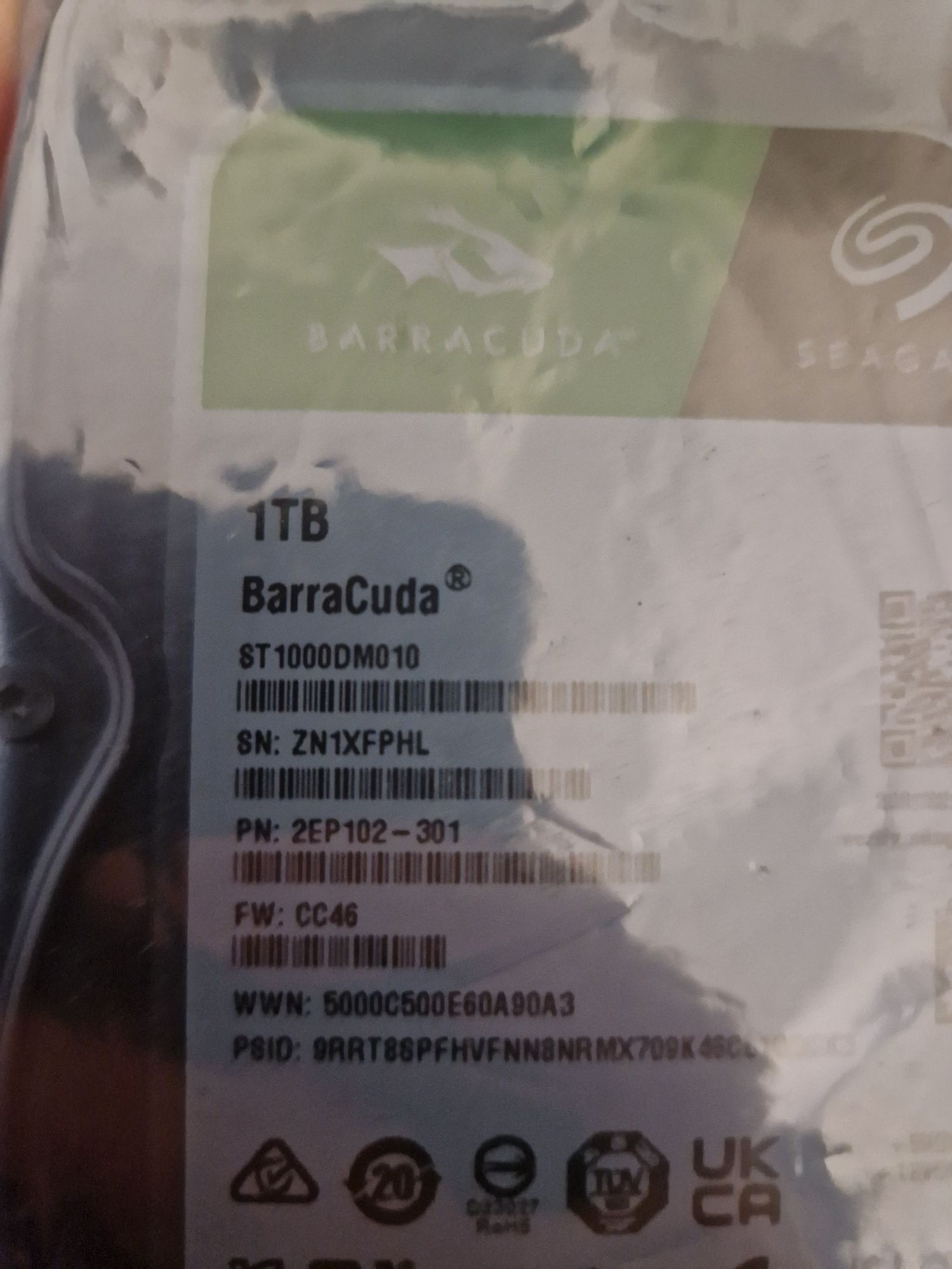 Hard disk 1TB BarraCuda
