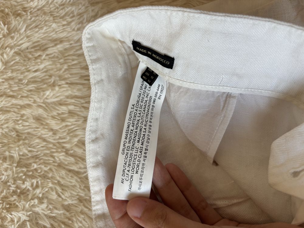 Льнянные шорты massimo dutti