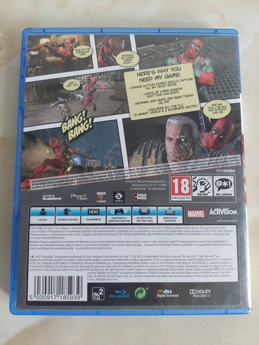 [PS4/PS5] Vând joc original DeadpooL PlayStation 4 și 5 //poze reale