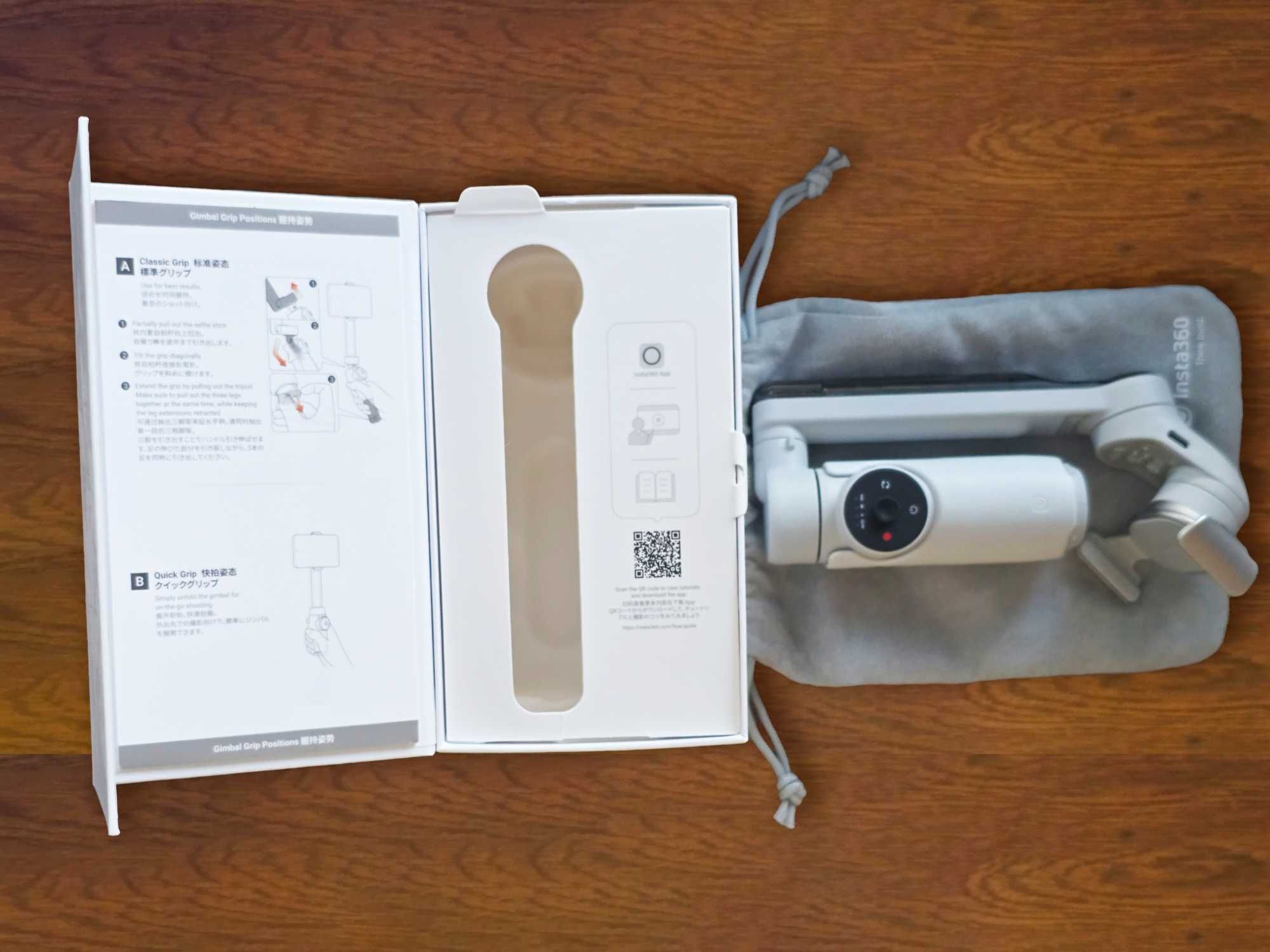Insta360 Flow Standalone, Gri - Selfiestick, Gimbal