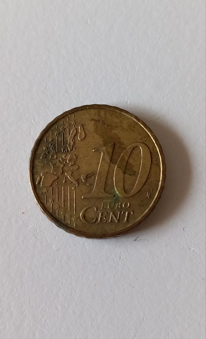 Moneda 10 Euro Centi Olanda 1999