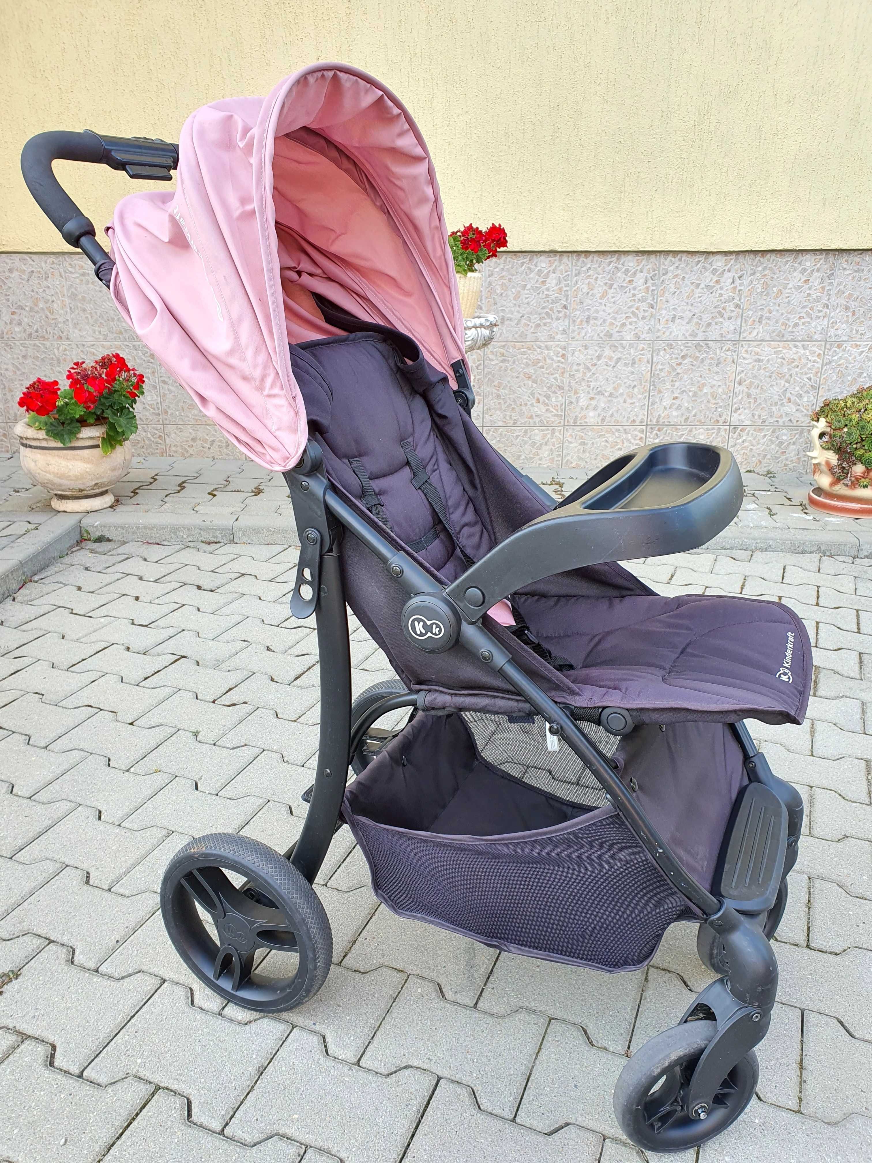 Carucior sport Kinderkraft Cruiser, de la nastere, Roz