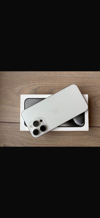 Iphone 15 pro max white titanium, Garantie,Factura Media Galaxy
