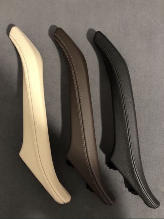 Maner complet dreapta crem negru oyster piele Bmw seria 5 f10 f11