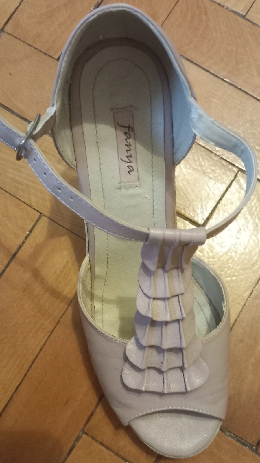 Sandale comode ivory