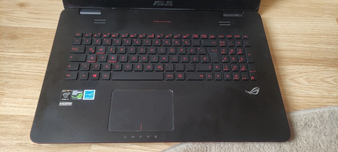 Carcasa Completa + Balamale + Tastatura - Asus ROG GL771J