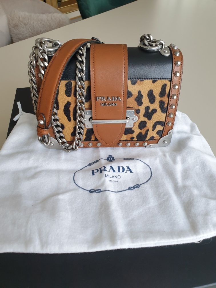 Geanta Prada Cahier pony style calfskin