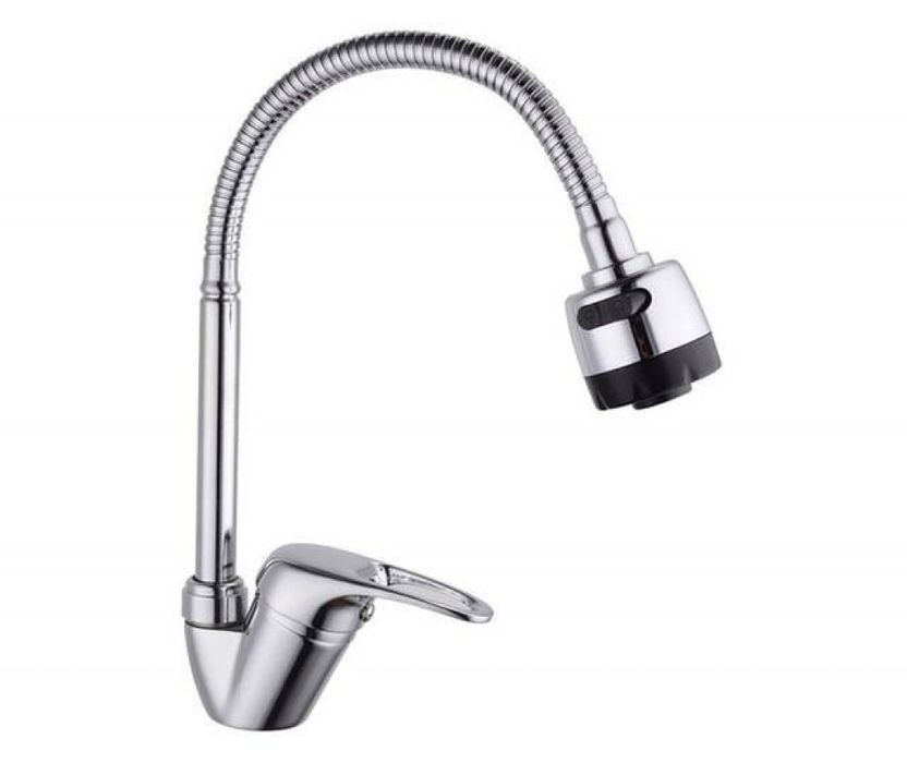 Смесител за вода с гъвкав чучур