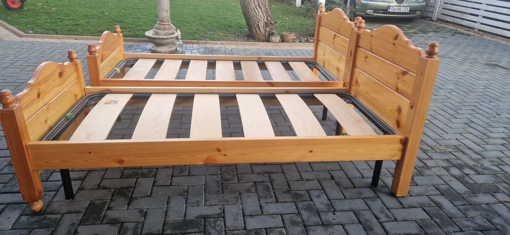 Paturi din lemn single