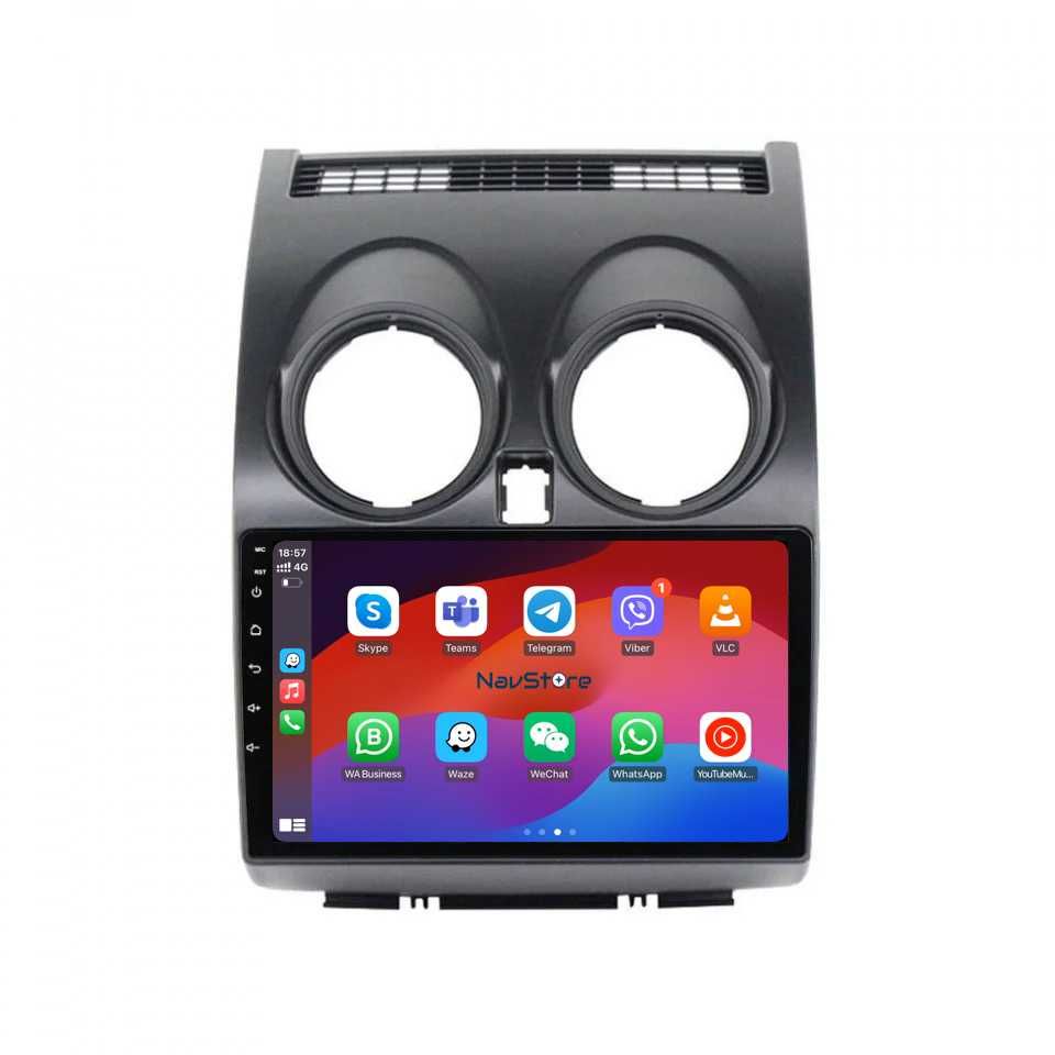 Navigatie Android Dedicata Nissan Qashqai J10 (2007-2013), BT, Carplay