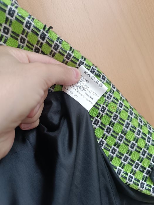Продам зелёный твидовый пиджак