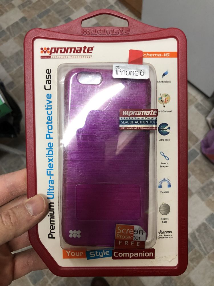 Husa si sticla protectie ecran pt iphone 6