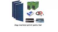 Kit Offgrid Solar 840W panouri 280W invertor 2000W-8000W baterii 155A