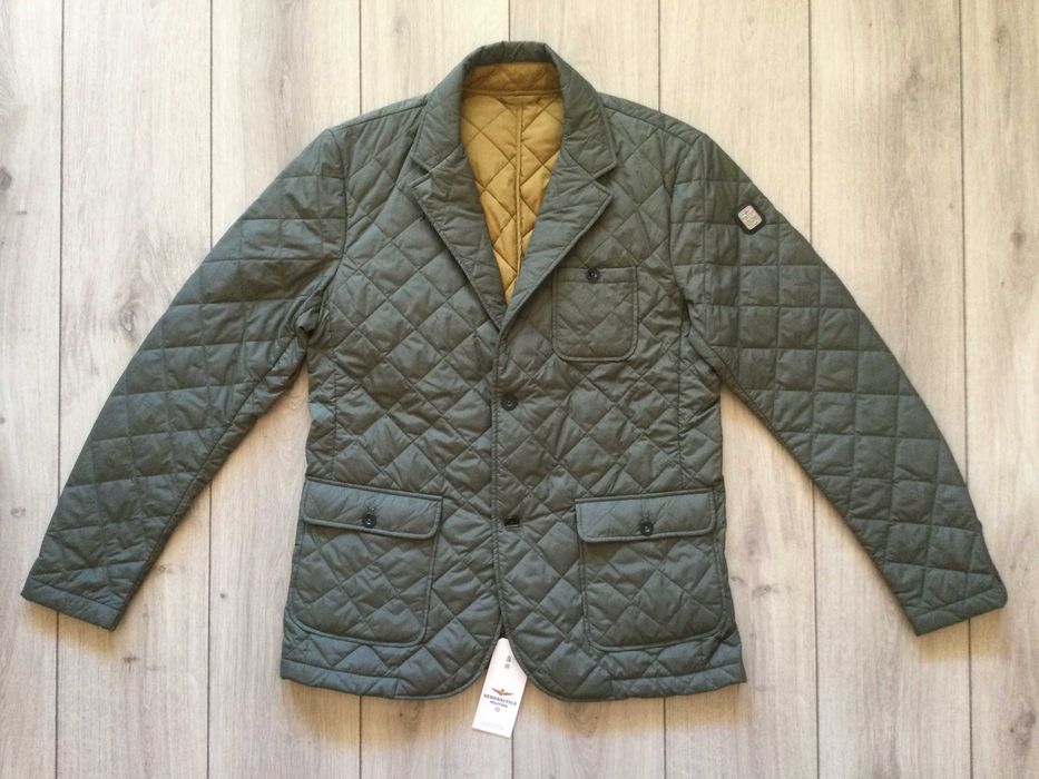 НОВО зелено яке сако AERONAUTICA MILITARE размер 54 / XL от Италия