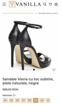 Sandale originale Vanilla piele naturala