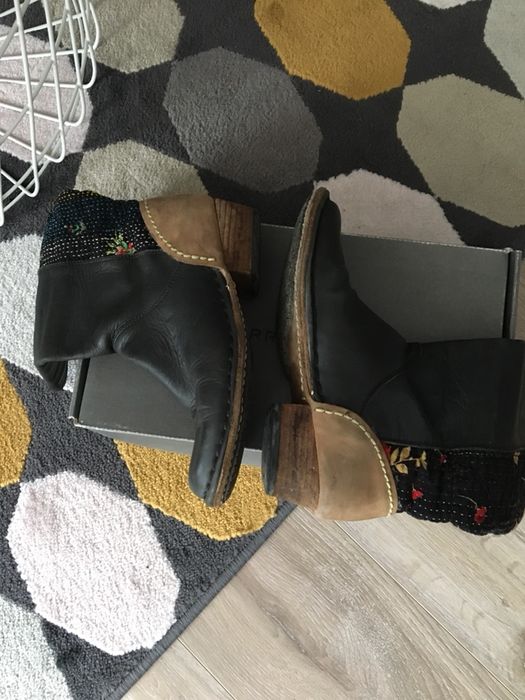 Cizme piele Terra Plana, negre, marimea 37