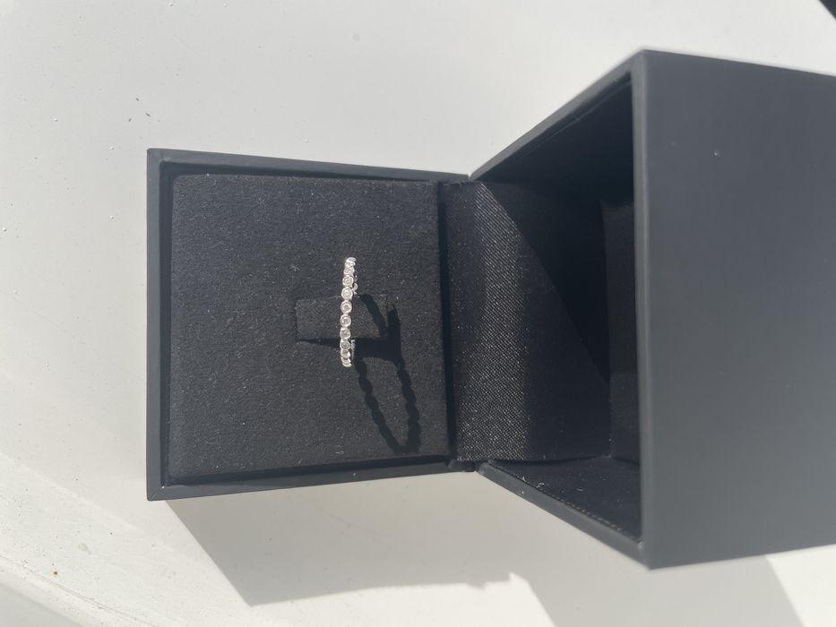 Vand inel aur alb 18k cu diamante!