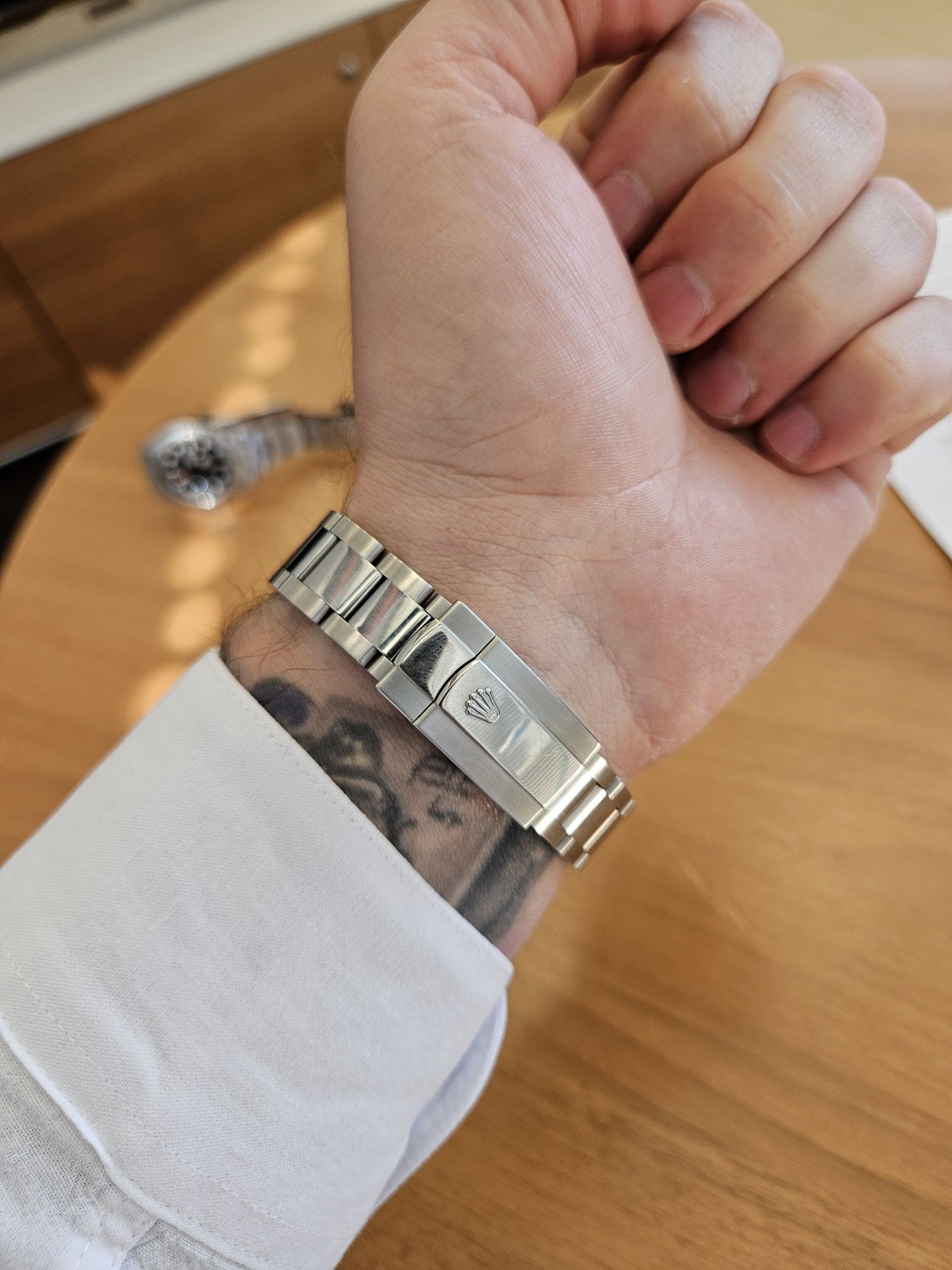 Rolex Date just, Rhodium