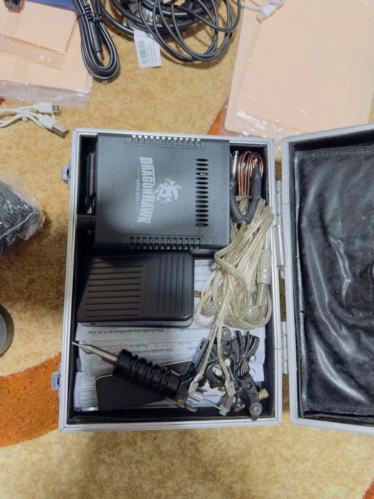Kit complet pentru tatuaj 2 masini imprimanta termica