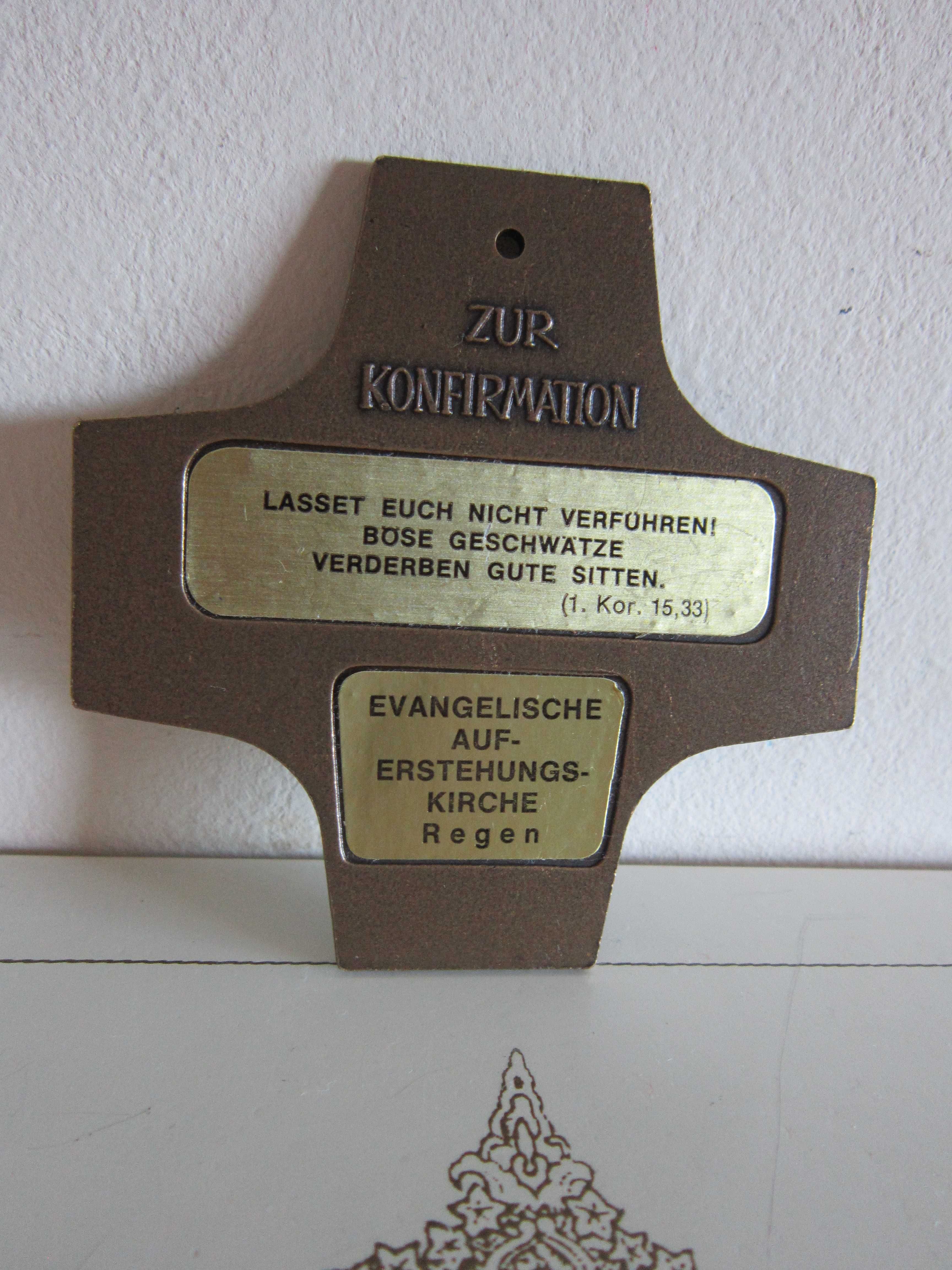 rar bronz masiv  Cina cea de taina Cruce mica, Germania anii 1970
