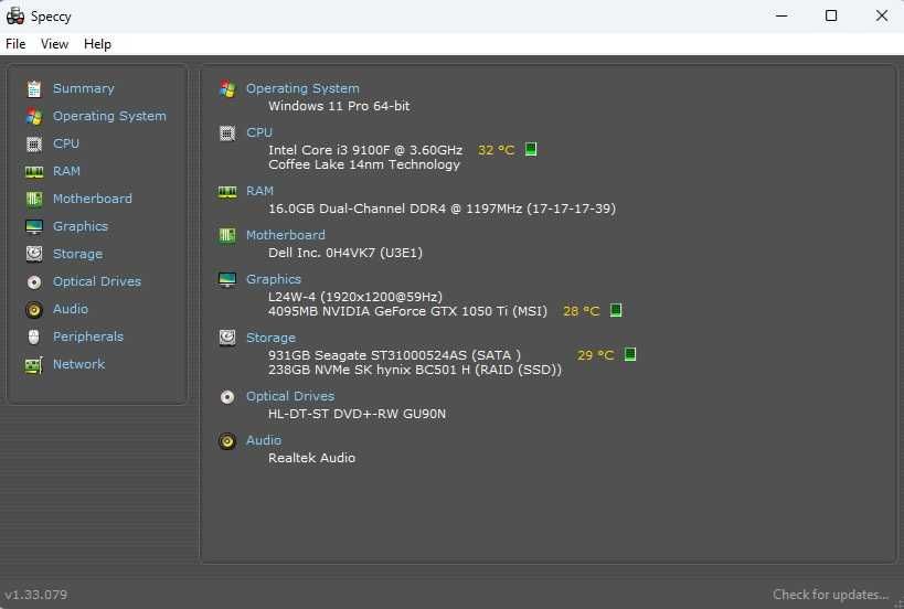 Calculator Unitate PC Gaming Dell I3 9100f Video Ram 16 Gb GTX 1050 Ti