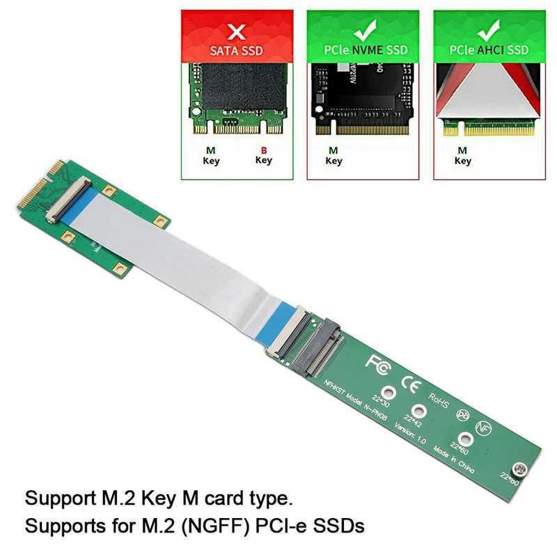 Адаптер SSD Mini PCIE на NVMe M.2 NGFF