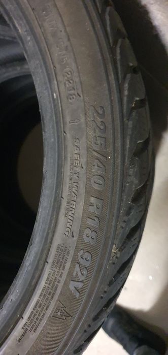 Vand set anvelope iarna  M+S dot18 225/40 R18 profil 5-6mm