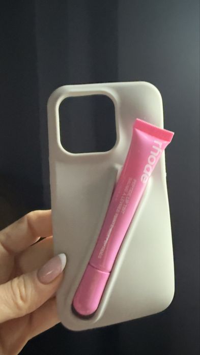 Rhode розов гланц+ кейс за  iphone 16 Pro