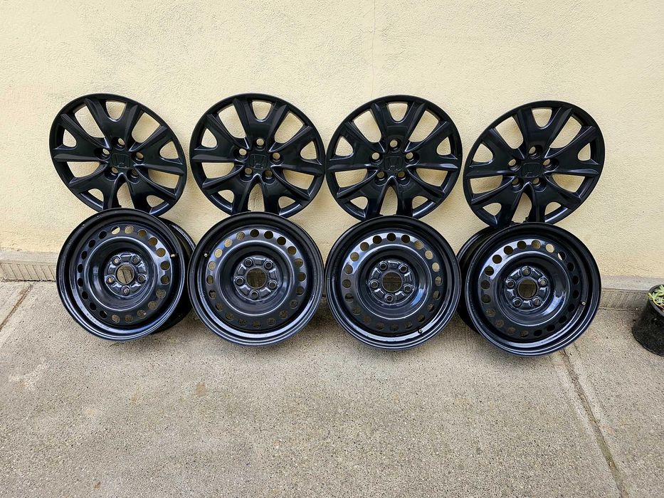 4 Jante R16 oțel Honda + 4 capace Honda inscripționate incluse in preț