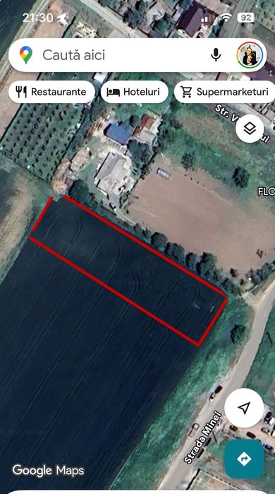 Teren de vânzare – 2500mp, deschidere la asfalt, str Minei