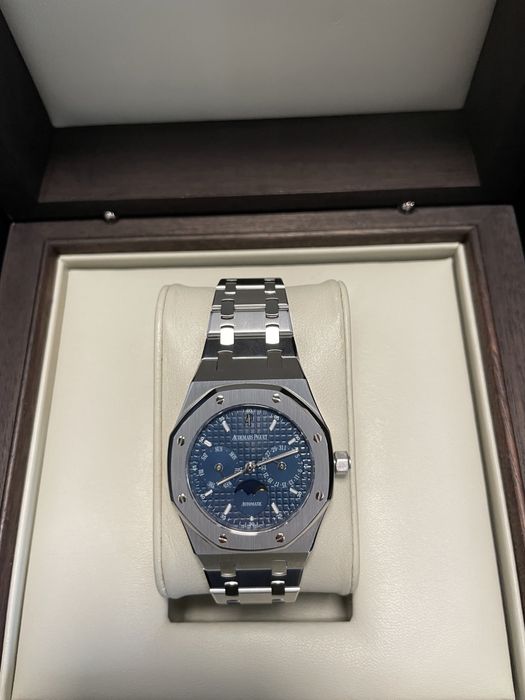 Часовник Audemars Piguet Royal Oak 36 Perpetual Calendar Blue Dial