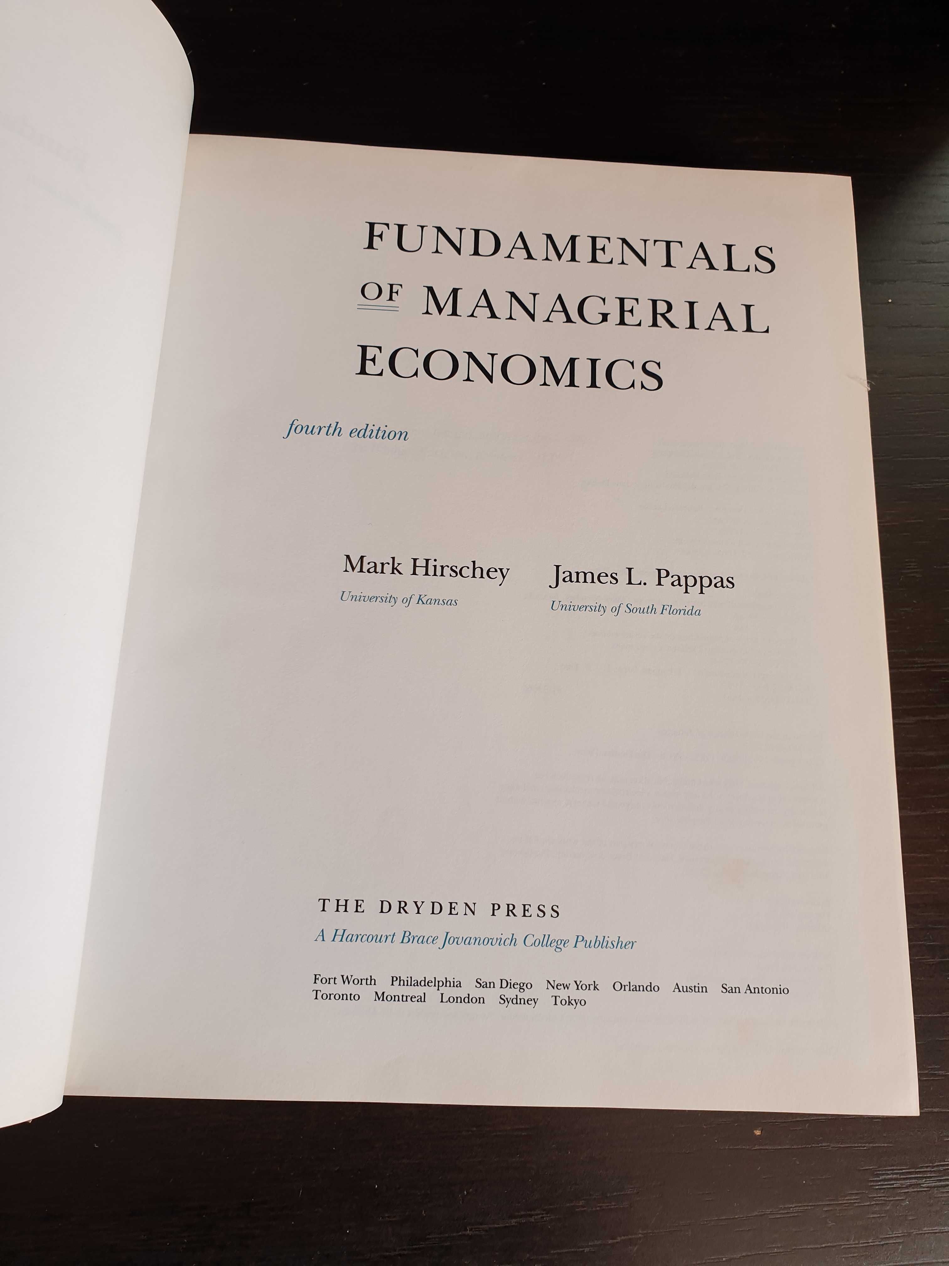 Fundamentals of Managerial Economics, 4th Edition