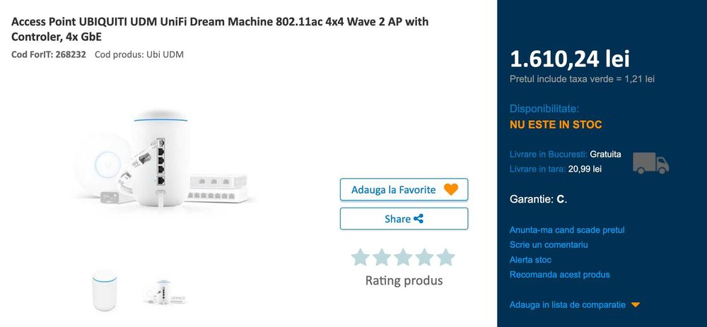 Ubiquiti UDM, unifi Gateway