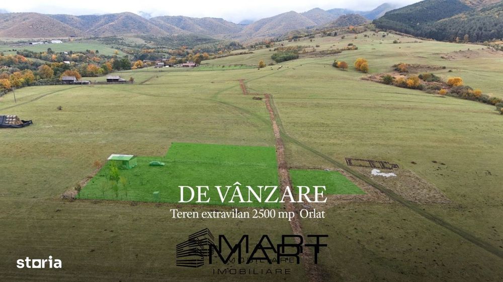 Teren  extravilan 2500 mp in Orlat