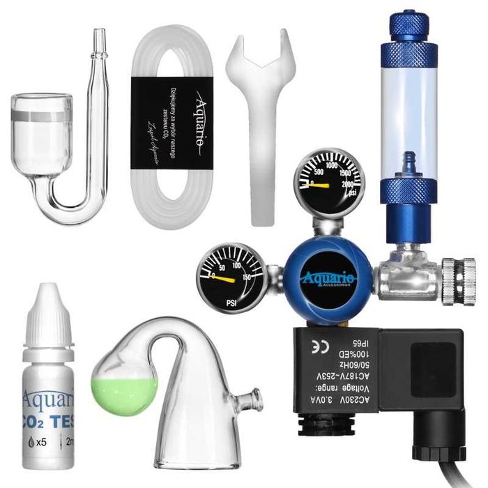 Set complet CO2, Aquario, 5 l, Manometru, test co2, difuzor