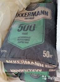 Akkermann sement 500 marka. Цемент Аккерманн B5 18.53