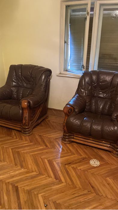 Set 2 fotolii din piele