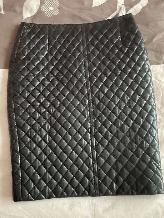 Fusta piele naturala Massimo Dutti