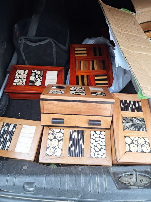 Cutii lemn bijuterii Unicate