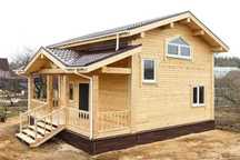 Cabana stil A-Frame si case din structura de lemn