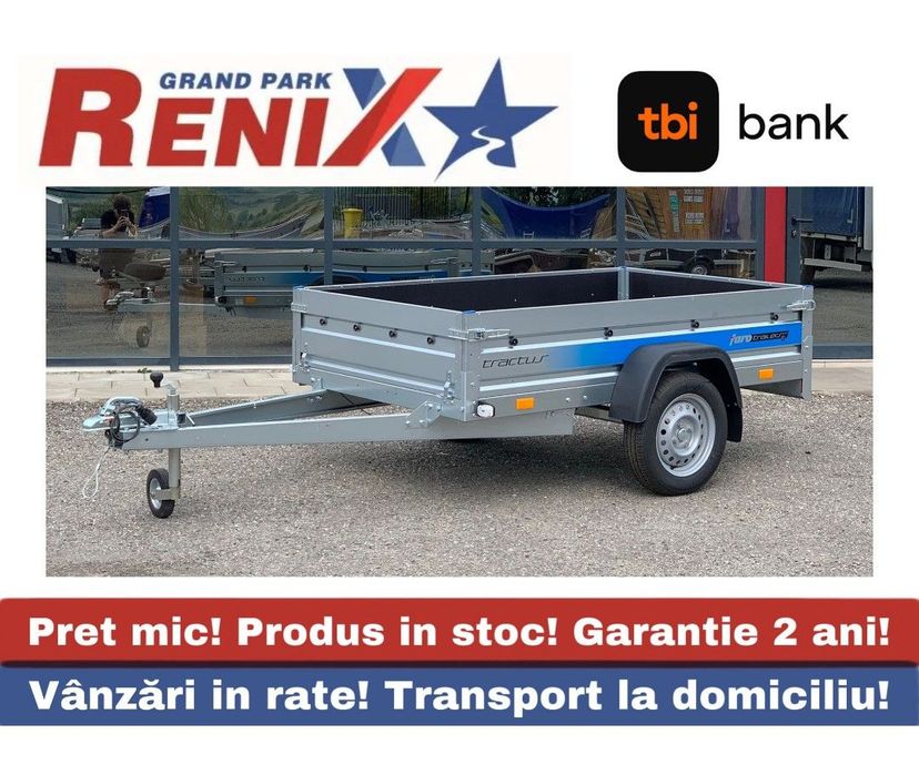 Faro TRACTUS 220/125 Remorca Faro Tractus 750kg, 1 axa 220/125/35 H1100