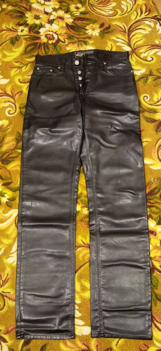 Кожаные брюки в хорошем состоянии