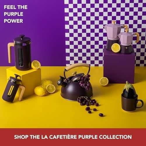 Нова Еспресо кафеварка за 6 чаши лилав цвят – ароматно кафе у дома