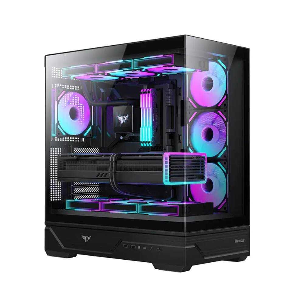 Huntkey CASE  MVP Destiny White/black кейс компьютерный