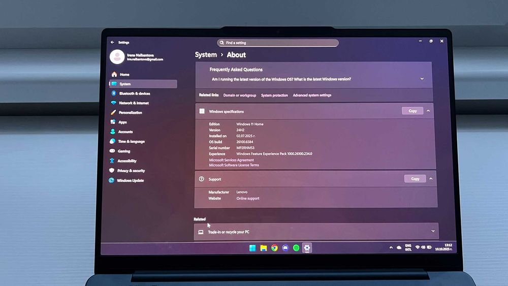Лаптоп Lenovo Yoga Slim 7
