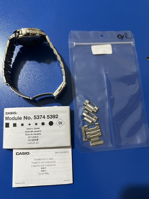 Ceas Casio MTP 1374D Argintiu Original schimb cu apple watch