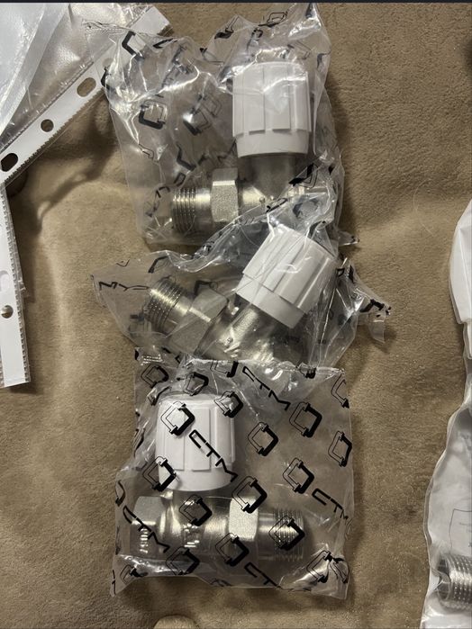 Краны для радиаторов СТМ ТЕРМО прямые 1/2” — 3 шт новые