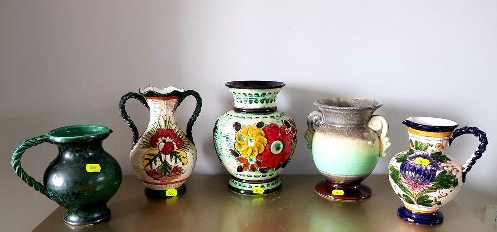 Carafa/vază  veche din ceramică glazurata